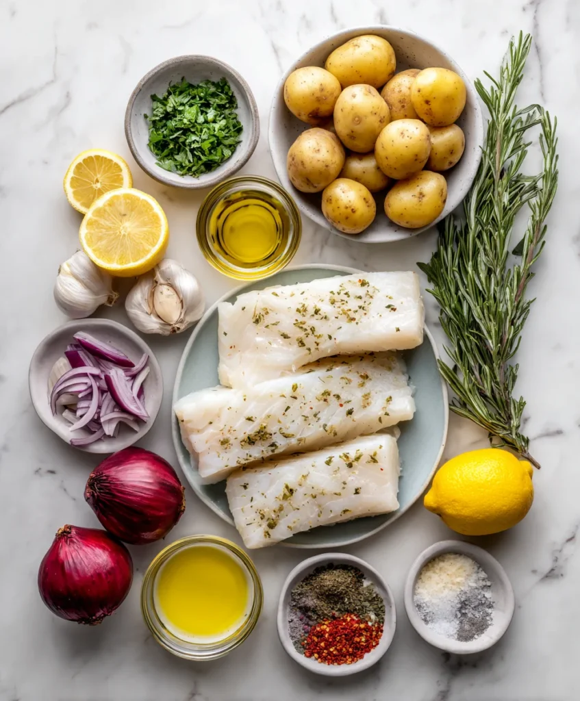 Rosemary Cod and Potatoes