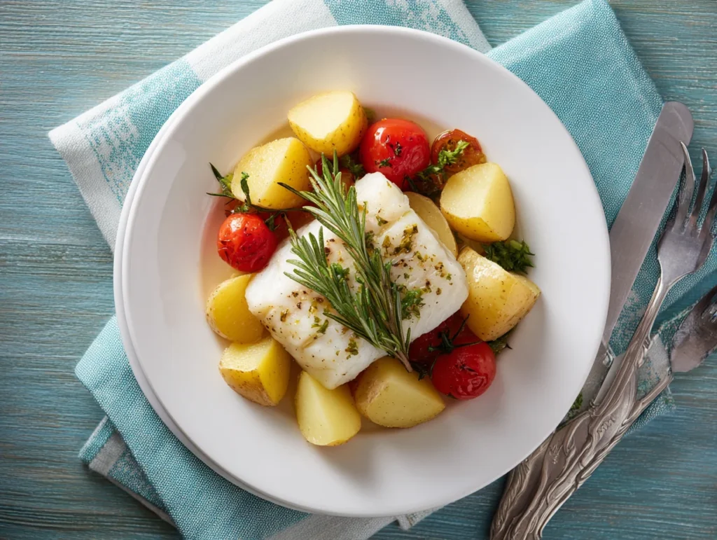 Rosemary Cod and Potatoes