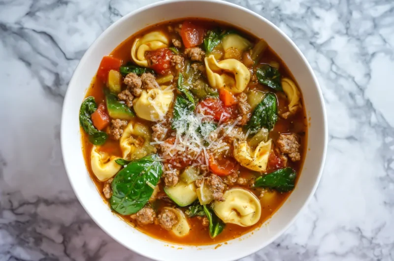 Savory Sausage Tortellini Soup Recipe