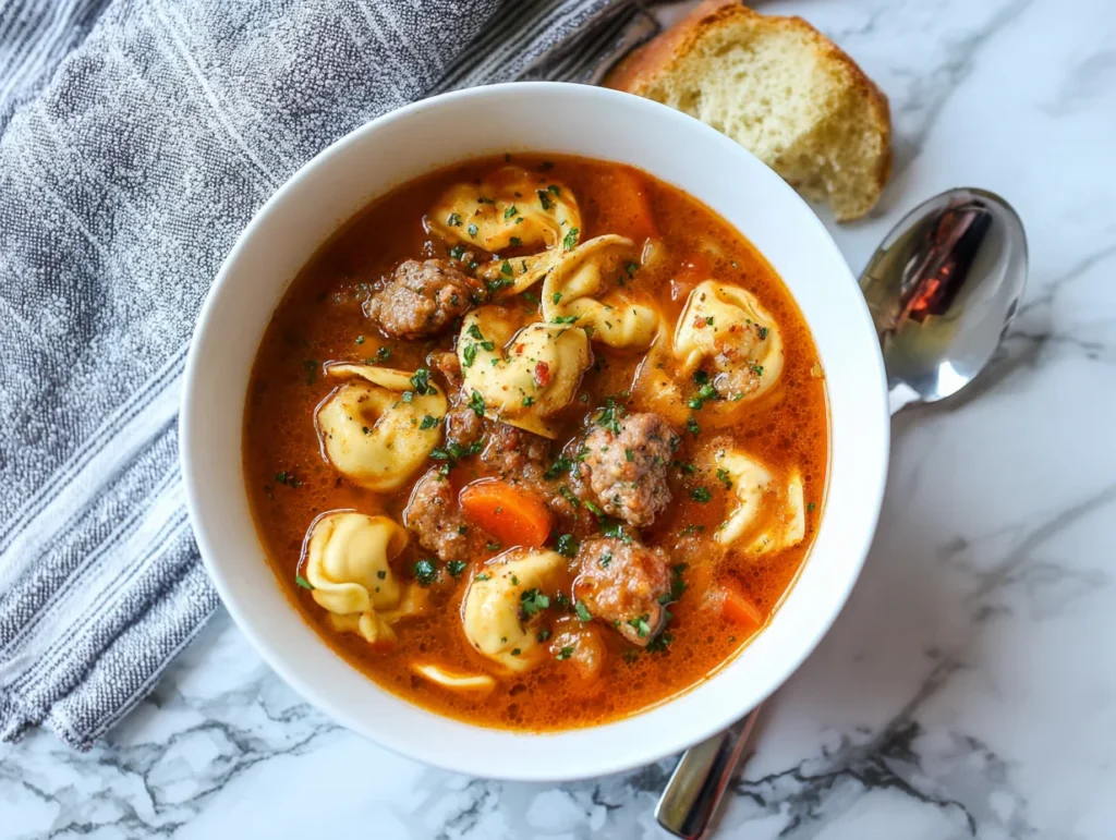Sausage Tortellini Soup
