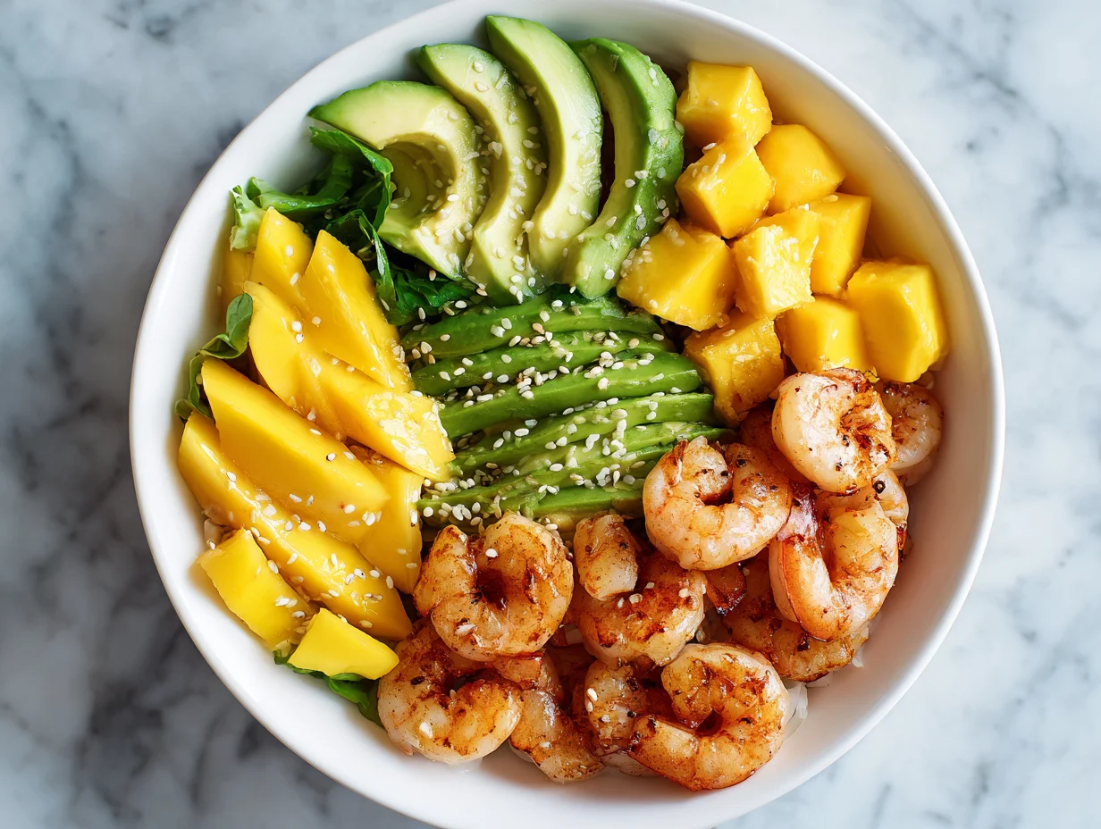 Shrimp Avocado Mango Bowls