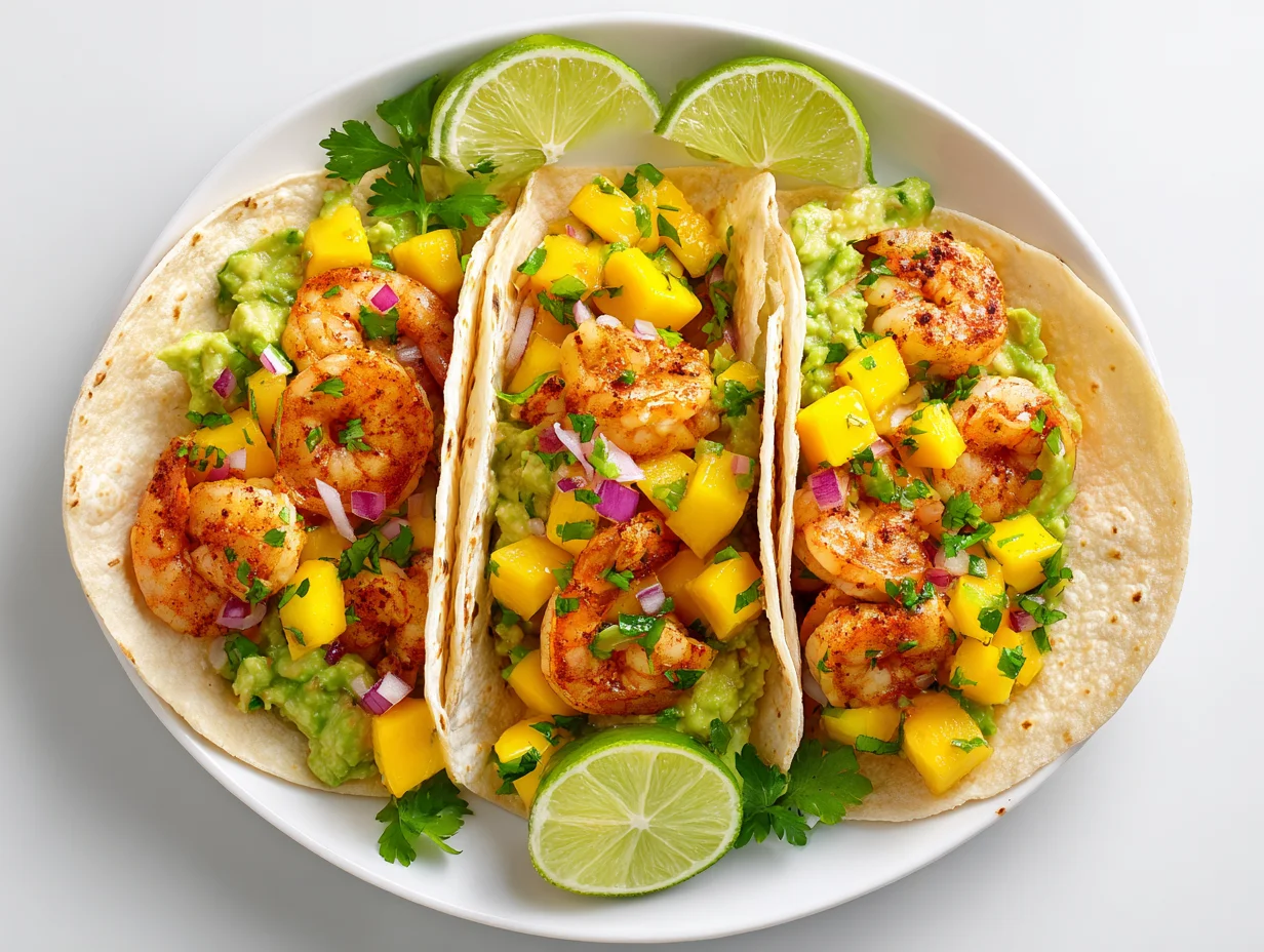 Shrimp Tacos with Mango Salsa