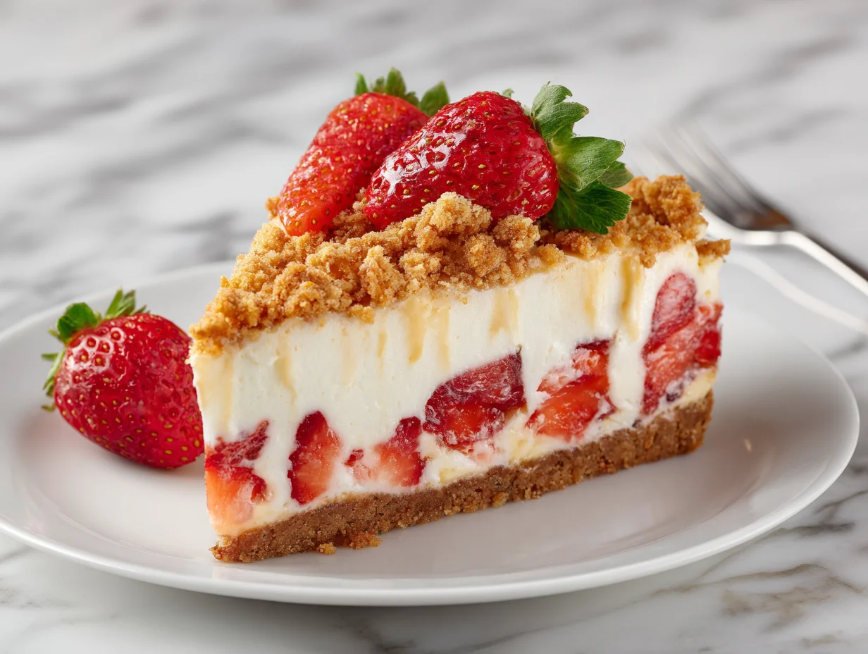 Strawberry Crunch Cheesecake