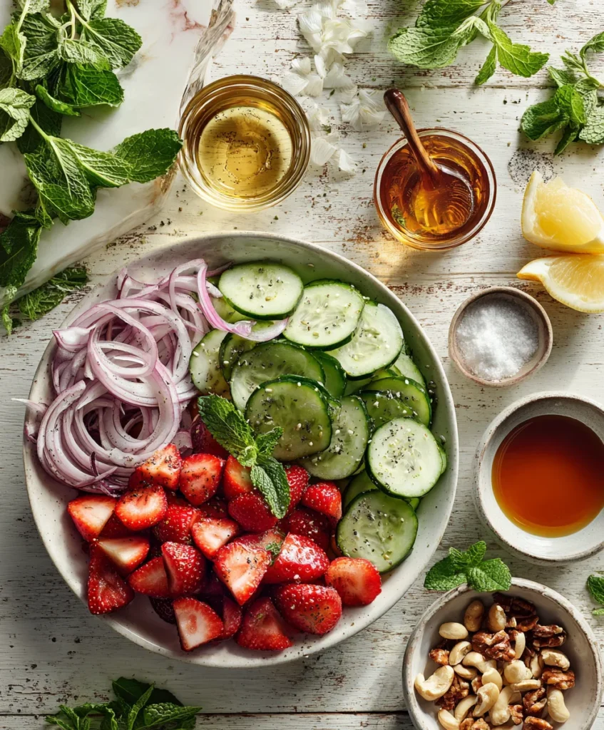Strawberry Cucumber Salad