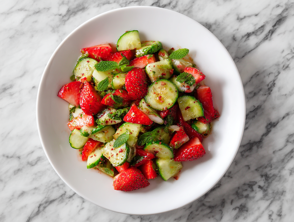 Strawberry Cucumber Salad