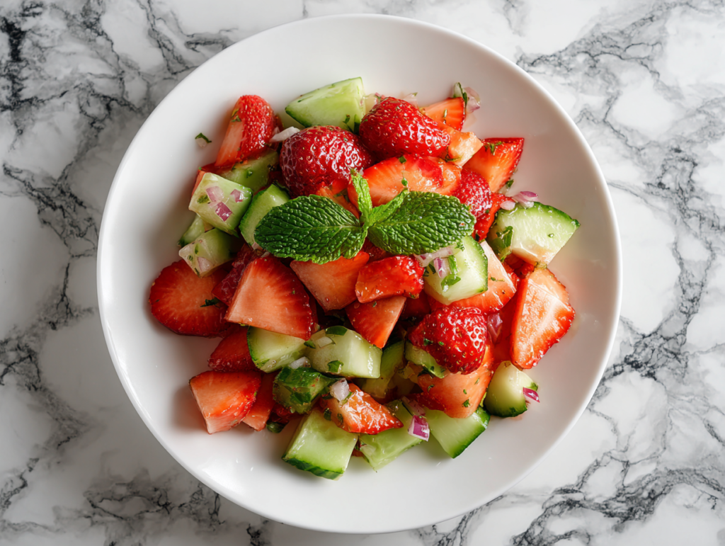 Strawberry Cucumber Salad