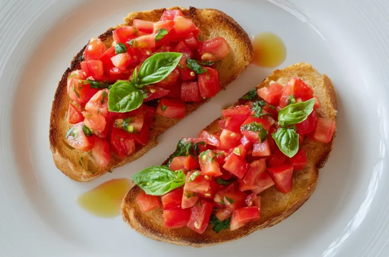 Fresh Tomato Basil Bruschetta Recipe