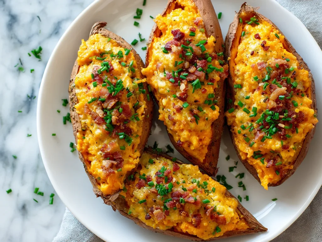 Twice Baked Sweet Potatoes