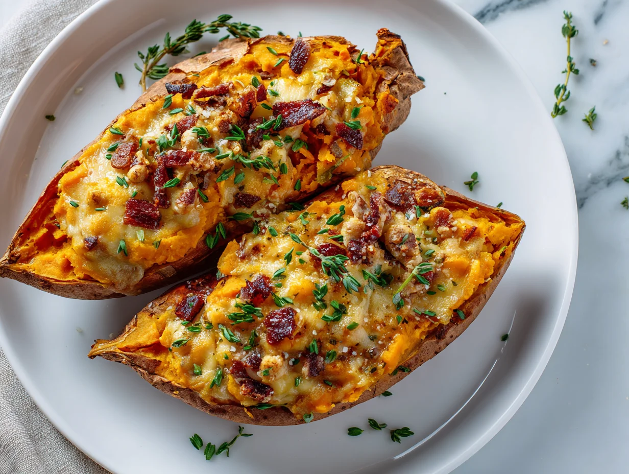 Twice Baked Sweet Potatoes