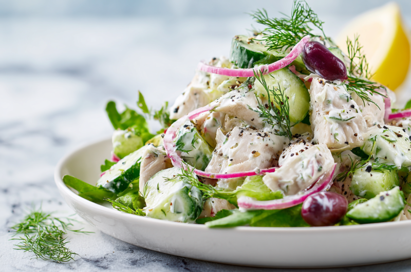 Creamy Tzatziki Chicken Salad Recipe