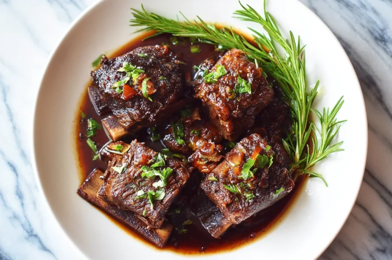 Tender Wine Braised Short Ribs Recipe