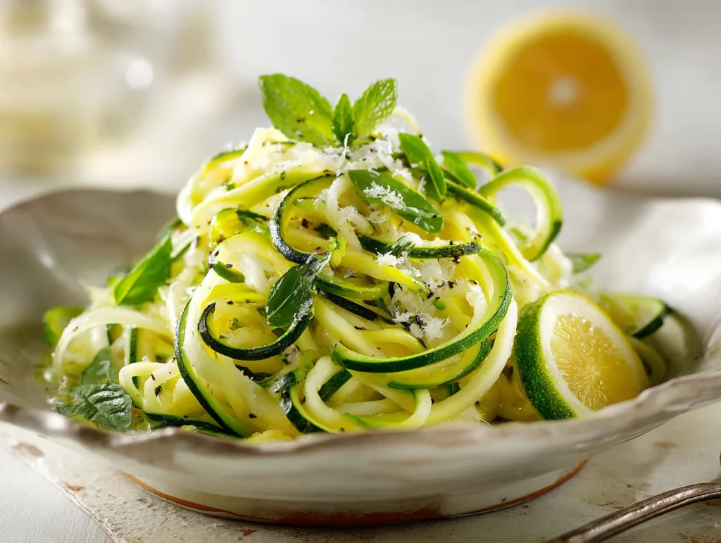 Zucchini Noodles with Pesto