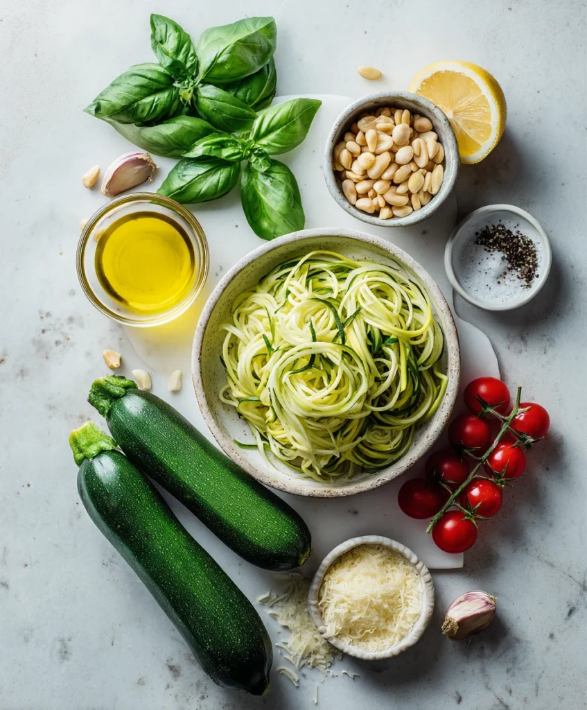 Zucchini Noodles with Pesto
